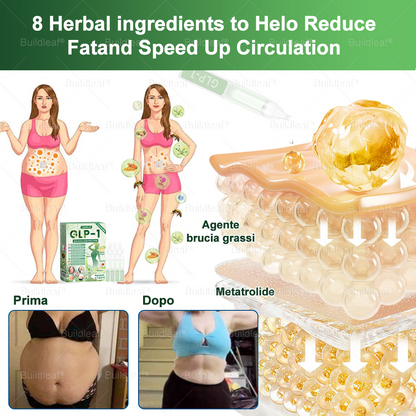 IT Negozio ufficiale |🧡 BuildLeaf® GLP-1 8-in-1 Fit & Vital Soluzione Orale (Solo una volta al giorno, cambiamenti visibili in 7 giorni) ✅ Per obesità, salute cardiovascolare, diabete, apnea notturna, salute intestinale, problemi articolari e altro