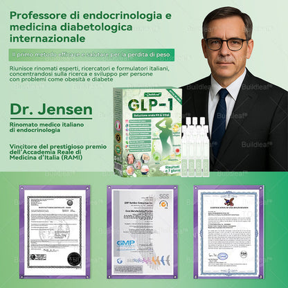 IT Negozio ufficiale |🧡 BuildLeaf® GLP-1 8-in-1 Fit & Vital Soluzione Orale (Solo una volta al giorno, cambiamenti visibili in 7 giorni) ✅ Per obesità, salute cardiovascolare, diabete, apnea notturna, salute intestinale, problemi articolari e altro