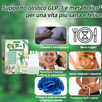IT Negozio ufficiale |🧡 BuildLeaf® GLP-1 8-in-1 Fit & Vital Soluzione Orale (Solo una volta al giorno, cambiamenti visibili in 7 giorni) ✅ Per obesità, salute cardiovascolare, diabete, apnea notturna, salute intestinale, problemi articolari e altro