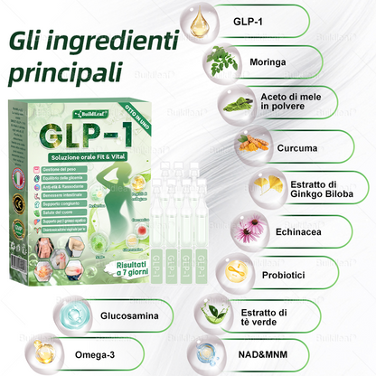 IT Negozio ufficiale |🧡 BuildLeaf® GLP-1 8-in-1 Fit & Vital Soluzione Orale (Solo una volta al giorno, cambiamenti visibili in 7 giorni) ✅ Per obesità, salute cardiovascolare, diabete, apnea notturna, salute intestinale, problemi articolari e altro