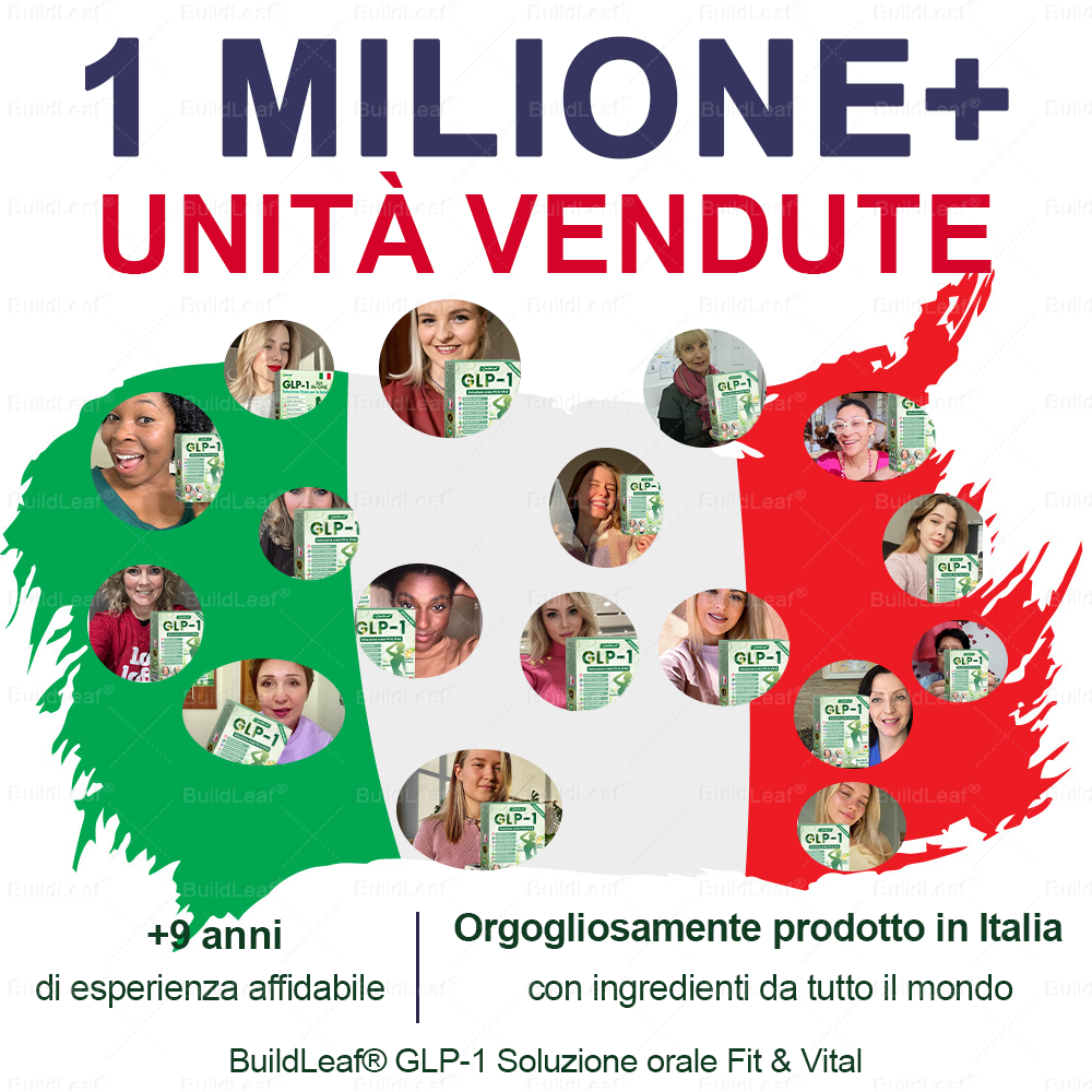 IT Negozio ufficiale |🧡 BuildLeaf® GLP-1 8-in-1 Fit & Vital Soluzione Orale (Solo una volta al giorno, cambiamenti visibili in 7 giorni) ✅ Per obesità, salute cardiovascolare, diabete, apnea notturna, salute intestinale, problemi articolari e altro
