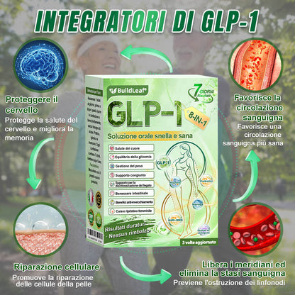 🌍️Negozio ufficiale | 👩‍⚕️ BuildLeaf® GLP-1 8-in-1 Soluzione orale snellente (1 volta al giorno, risultati in 7 giorni). Supporta perdita di peso, cuore, diabete, sonno, intestino, articolazioni, tonifica la pelle e aumenta energia.