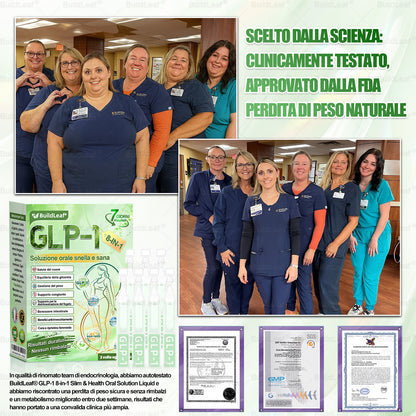 🌍️Negozio ufficiale | 👩‍⚕️ BuildLeaf® GLP-1 8-in-1 Soluzione orale snellente (1 volta al giorno, risultati in 7 giorni). Supporta perdita di peso, cuore, diabete, sonno, intestino, articolazioni, tonifica la pelle e aumenta energia.